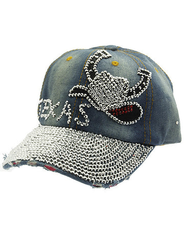 HAT AND CAP   TEXAS  HAH277007BBLU - Scarvesnthangs
 - 2