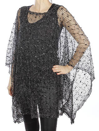 SCARF   SLEEVED  HAZ231003GBLK