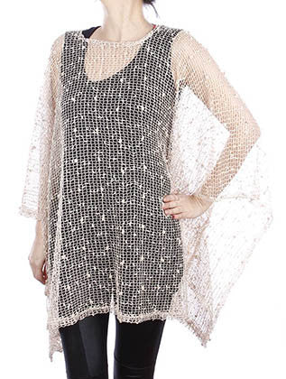 SCARF   SLEEVED  HAZ231003LBBEG