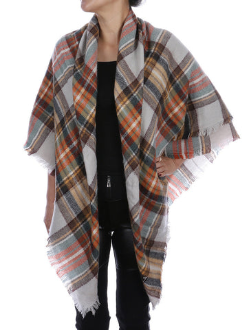 SCARF   KNITTED FLANNEL  JTF1021GRY - Scarvesnthangs
 - 2
