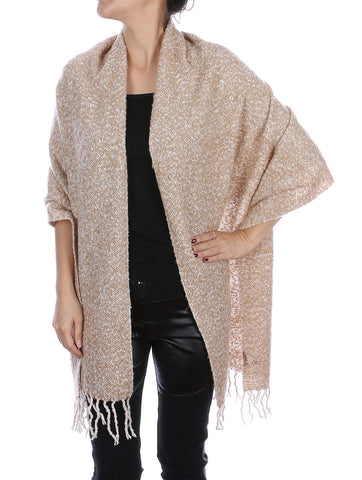 SCARF   FRINGE  JTF1022BEG - Scarvesnthangs
 - 2