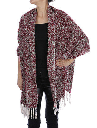 SCARF   FRINGE  JTF1022BUR