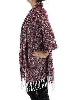 SCARF   FRINGE  JTF1022BUR - Scarvesnthangs
 - 3