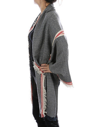 SCARF   FRINGE  JTF1028BEG - Scarvesnthangs
 - 3