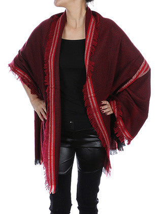 SCARF   FRINGE  JTF1028BUR
