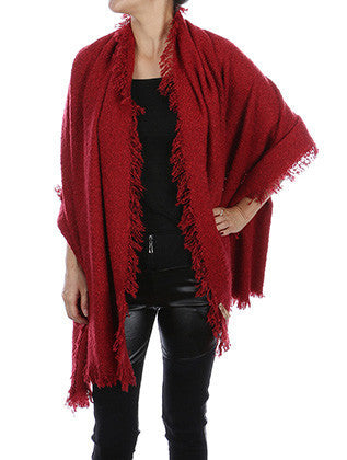 SCARF   KNITTED  JTF1029BUR - Scarvesnthangs
 - 1