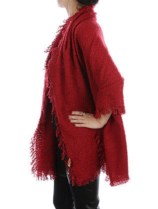 SCARF   KNITTED  JTF1029BUR - Scarvesnthangs
 - 3