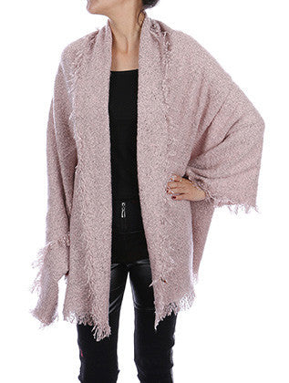 SCARF   KNITTED  JTF1029PNK - Scarvesnthangs
 - 1