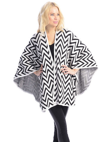 SCARF   CHEVRON PATTERN  JTF99066BKW - Scarvesnthangs
 - 2
