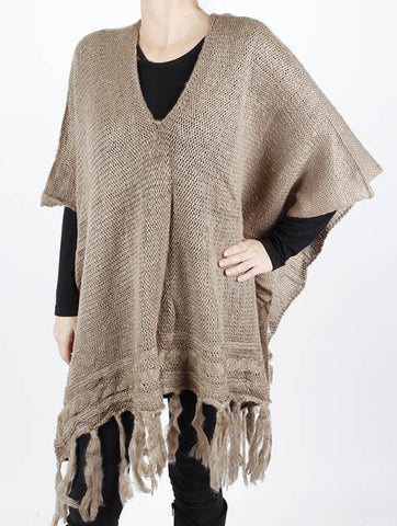 SCARF   KNITTED  JTF99074BRO - Scarvesnthangs
 - 2