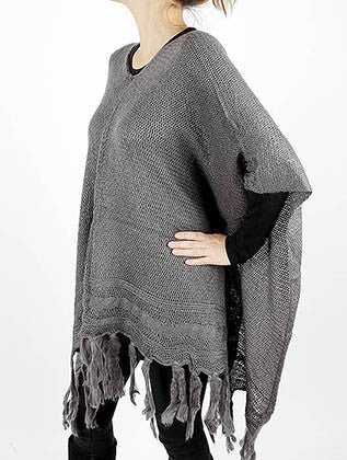 SCARF   KNITTED  JTF99074GRY - Scarvesnthangs
 - 3