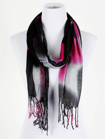 SCARF   COLOR GRADIENT  JTF99085BLK - Scarvesnthangs
 - 2
