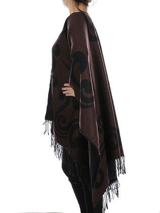 SCARF   SPIRAL PRINT  JTF991051BRO - Scarvesnthangs
 - 3