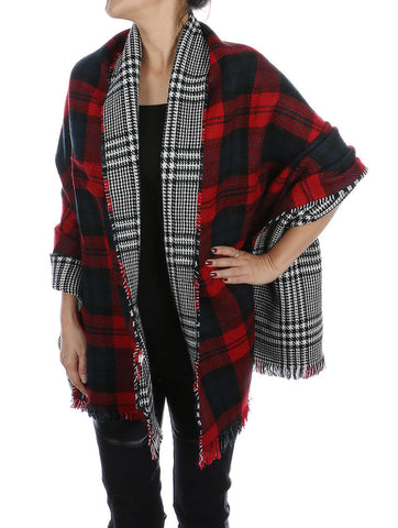 SCARF   KNITTED  JTF99128RED - Scarvesnthangs
 - 2