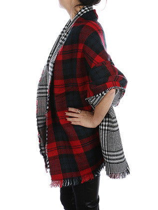 SCARF   KNITTED  JTF99128RED - Scarvesnthangs
 - 3