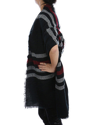 SCARF   KNITTED  JTF991301BLK - Scarvesnthangs
 - 3