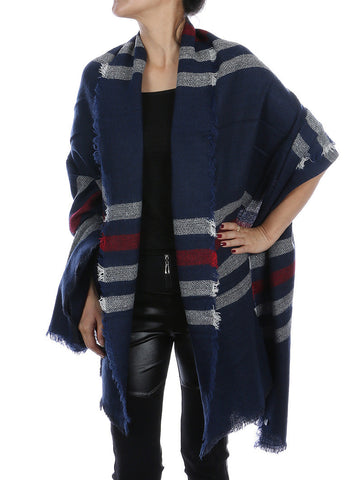 SCARF   KNITTED  JTF991301NVY - Scarvesnthangs
 - 2