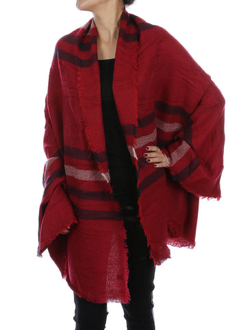 SCARF   KNITTED  JTF991301RED - Scarvesnthangs
 - 2