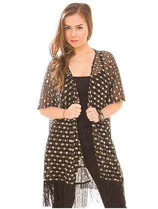 SCARF   LACE  JTF99135BLK - Scarvesnthangs
 - 1
