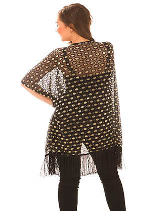 SCARF   LACE  JTF99135BLK - Scarvesnthangs
 - 3