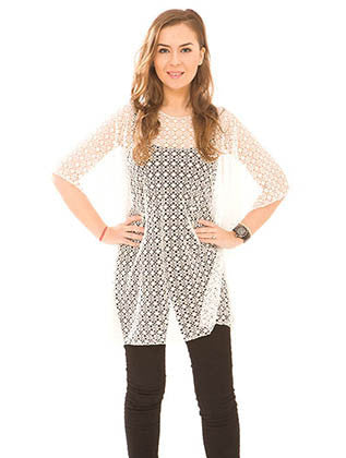 SCARF   CROCHET  JTF99151WHT - Scarvesnthangs
 - 1