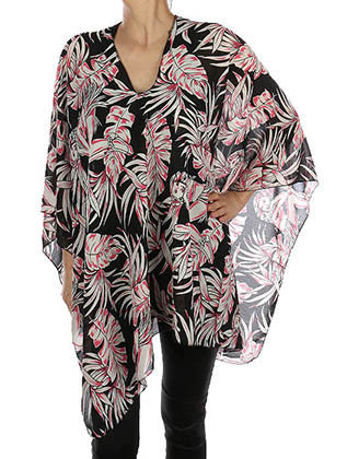 SCARF   HAWAIIAN WOMAN PRINT  JTF99192BLK - Scarvesnthangs
 - 1