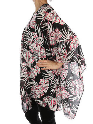 SCARF   HAWAIIAN WOMAN PRINT  JTF99192BLK - Scarvesnthangs
 - 3