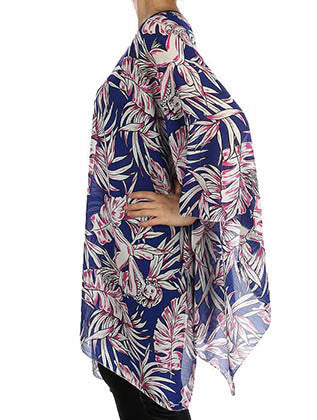 SCARF   HAWAIIAN WOMAN PRINT  JTF99192BLU - Scarvesnthangs
 - 3