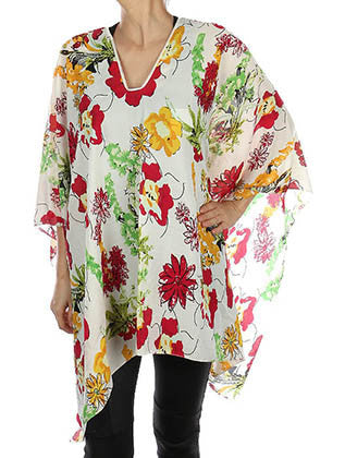 SCARF   FLORAL PRINT  JTF99196RED