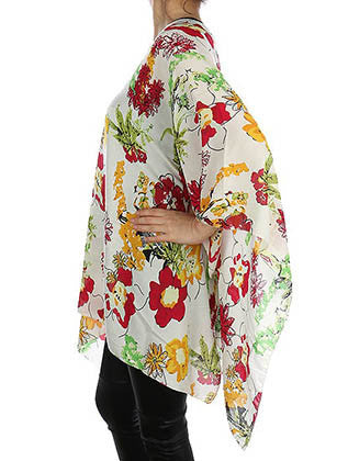 SCARF   FLORAL PRINT  JTF99196RED - Scarvesnthangs
 - 3