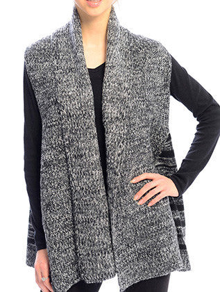 SCARF   KNITTED LAYERED  JTF99202BLK