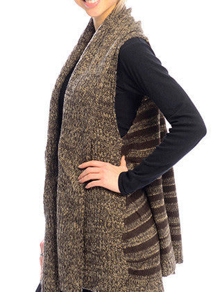 SCARF   KNITTED LAYERED  JTF99202BRO - Scarvesnthangs
 - 3