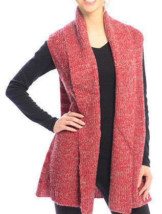 SCARF   KNITTED LAYERED  JTF99202RED - Scarvesnthangs
 - 1