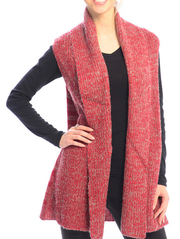 SCARF   KNITTED LAYERED  JTF99202RED - Scarvesnthangs
 - 2