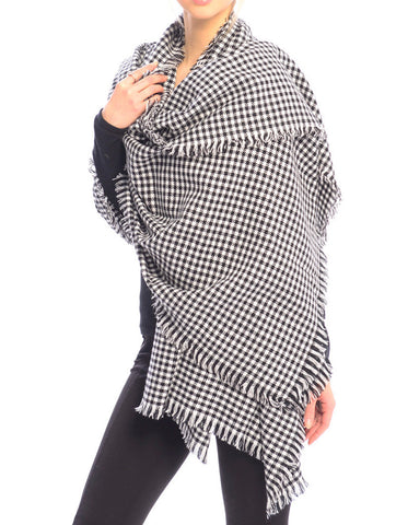 SCARF   KNITTED  JTF99206BLK - Scarvesnthangs
 - 2