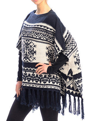 SCARF   ROUND LAYERED NECK  JTF99207NVY - Scarvesnthangs
 - 3