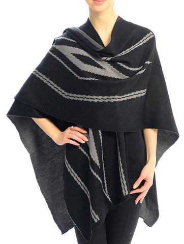 SCARF   CAPE STYLE  JTF99208BLK - Scarvesnthangs
 - 2