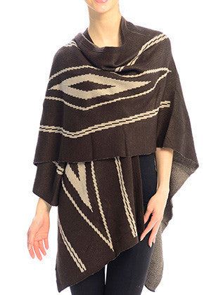 SCARF   CAPE STYLE  JTF99208BRO - Scarvesnthangs
 - 3