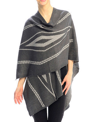 SCARF   CAPE STYLE  JTF99208GRY - Scarvesnthangs
 - 3
