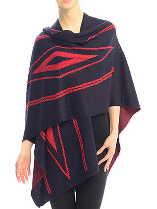 SCARF   CAPE STYLE  JTF99208NVY - Scarvesnthangs
 - 3
