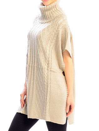 SCARF   TURTLE NECK  JTF99210BEG - Scarvesnthangs
 - 3