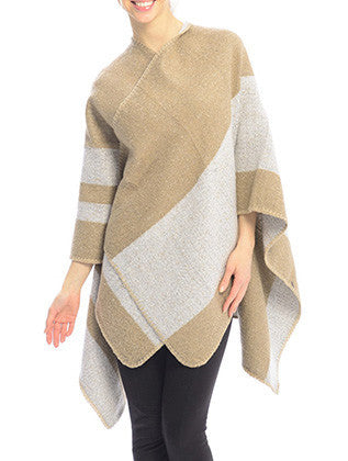 SCARF   CAPE STYLE  JTF99220BEG - Scarvesnthangs
 - 3