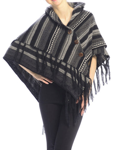 SCARF   LAYERED FRINGE  JTF99227BLK - Scarvesnthangs
 - 2