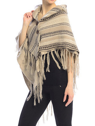 SCARF   LAYERED FRINGE  JTF99227KHA - Scarvesnthangs
 - 3
