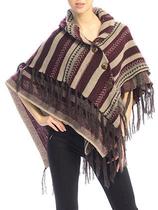 SCARF   LAYERED FRINGE  JTF99227RED - Scarvesnthangs
 - 1