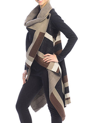 SCARF   ROUND LAYERED NECK  JTF99235BRO - Scarvesnthangs
 - 3