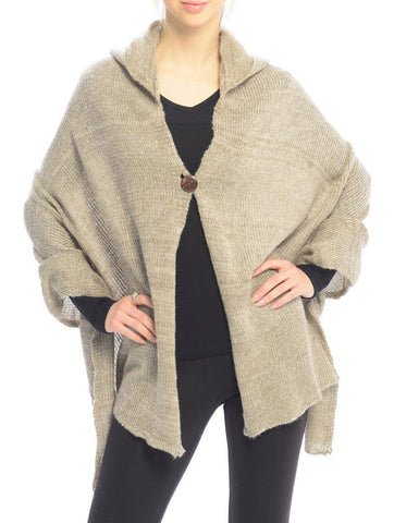 SCARF   HOODED  JTF99240BEG - Scarvesnthangs
 - 2