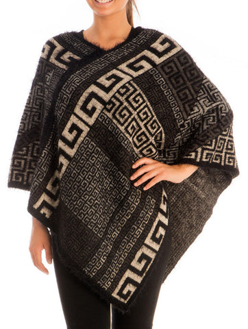 SCARF   SOFT FRINGE YARN  JTF99246BLK - Scarvesnthangs
 - 2