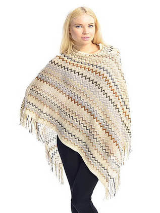 SCARF   CHEVRON  JTF9930BRO - Scarvesnthangs
 - 1