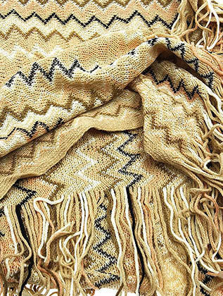 SCARF   CHEVRON  JTF9930BRO - Scarvesnthangs
 - 3